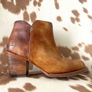 BED STU Brown Leather Booties
